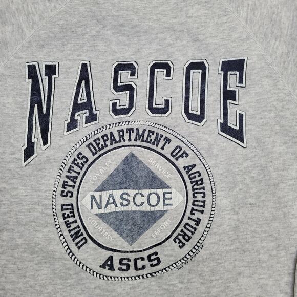 Vintage NASCOE USDA Sweatshirt Womens XL 22x24 Agriculture - Picture 4 of 11